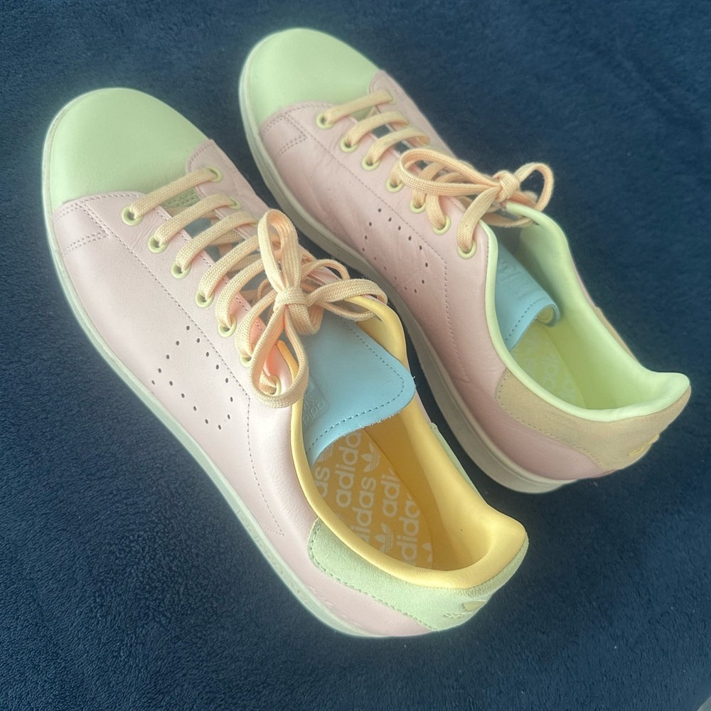 Pre-owned Men’s Multicolor Palace x Adidas Collab Stan Smith Sneakers